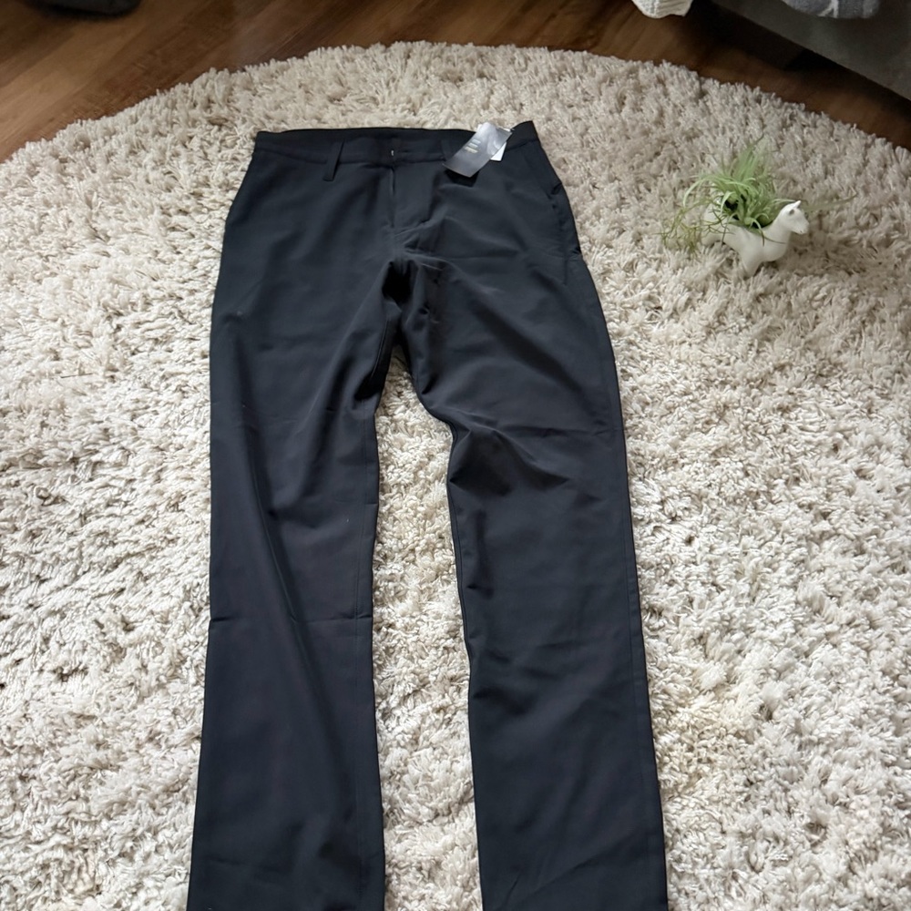 Zella Men's Nordstrom Z by Zella comfortable slack Black Dress Pants